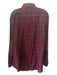 Polo Size L Red & Brown Cotton Blend Plaid Flannel Men's Long Sleeve Shirt L