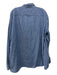 Vince Size XL Blue Cotton Blend Solid Button Down Men's Long Sleeve Shirt XL