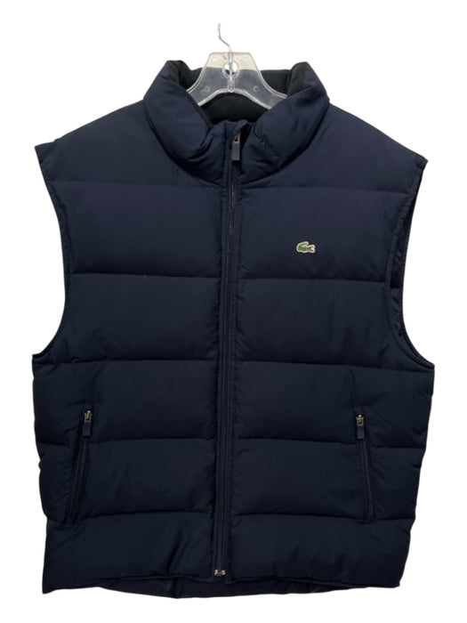 Lacoste Size 56 Navy Synthetic Solid Puffer Vest Men's Jacket Navy / 56