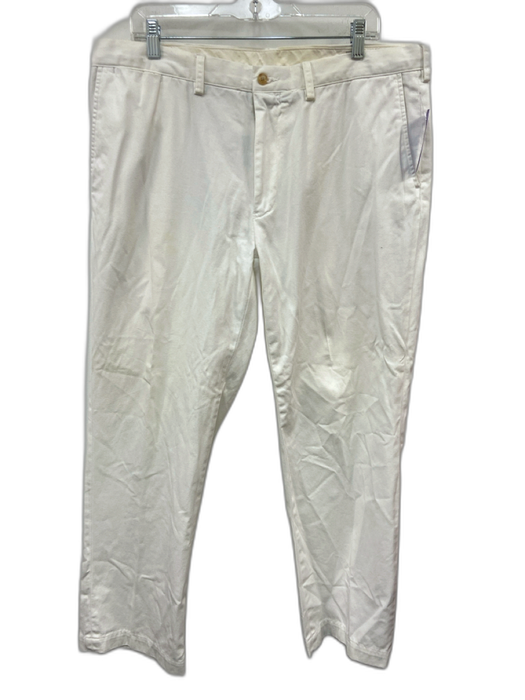 Polo Size 38 White Cotton Solid Khakis Men's Pants White / 38