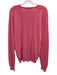 Zegna Sport Size L Pink Cotton Solid V Neck Men's Sweater Pink / L