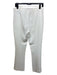 The Row Size 4 White Viscose Blend Side Zip Crease Front Trouser Pants White / 4