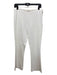 The Row Size 4 White Viscose Blend Side Zip Crease Front Trouser Pants White / 4