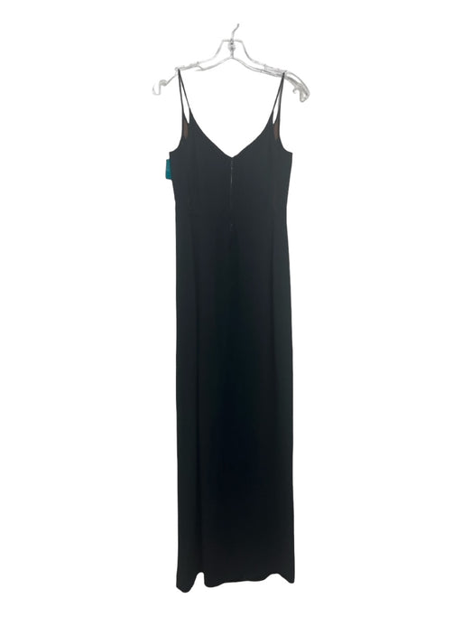 Narciso Rodriguez Size 40 Black & Brown Acetate Blend Spaghetti Strap Gown Dress Black & Brown / 40