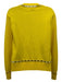 Givenchy Size Small Yellow Cashmere Pearl Detail Crew Neck Long Sleeve Top Yellow / Small