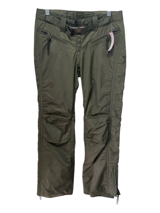 JS Extreme Size 1 Olive Green Nylon Low Rise Belted Zip Pocket Wide Leg Pants Olive Green / 1