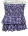 Isabel Etoile Marant Size 38 Purple & Multi Cotton Smocked Waist Band Skirt Purple & Multi / 38