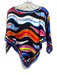 Emilio Pucci Size TU Black, Blue & Multi Silk All Over Print Bandana Top Black, Blue & Multi / TU