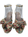 Loeffler Randall Shoe Size 7.5 Cream, Blue, Green leather sole Floral Sandals Cream, Blue, Green / 7.5