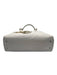 Gucci White Leather Rolled Handle Horsebit Zip Close Gold Hardware Bag White / Medium