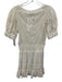 Loveshackfancy Size XS White Cotton Button Front Lace design Puff Sleeve Dress White / XS