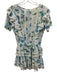 Loveshackfancy Size XS White & Multi Cotton Keyhole Back Floral Mini Dress White & Multi / XS