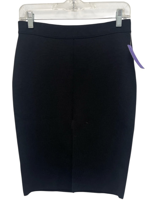 Givenchy Size S Black Viscose Blend Front Slit Pencil Skirt Black / S