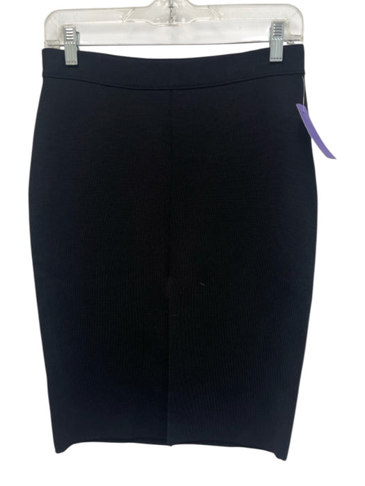 Givenchy Size S Black Viscose Blend Front Slit Pencil Skirt Black / S