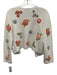 Alice + Olivia Size S White, Pink, Multi Cotton Blend crotchet Cardigan White, Pink, Multi / S