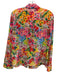 Alice + Olivia Size S Pink, Green, Multi Silk painted floral Long Sleeve Top Pink, Green, Multi / S