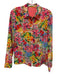 Alice + Olivia Size S Pink, Green, Multi Silk painted floral Long Sleeve Top Pink, Green, Multi / S