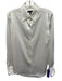 Rag & Bone Size S White Triacetate Blend Satin Snap Button Long Sleeve Top White / S