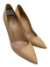 Gianvito Rossi Shoe Size 38 Beige Leather Pointed Toe Pumps Beige / 38