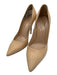 Gianvito Rossi Shoe Size 38 Beige Leather Pointed Toe Pumps Beige / 38