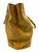 Fendi Mustard Yellow Pebble Leather Top Handles Open Top Tote Bag Mustard Yellow / M