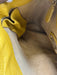 Fendi Mustard Yellow Pebble Leather Top Handles Open Top Tote Bag Mustard Yellow / M