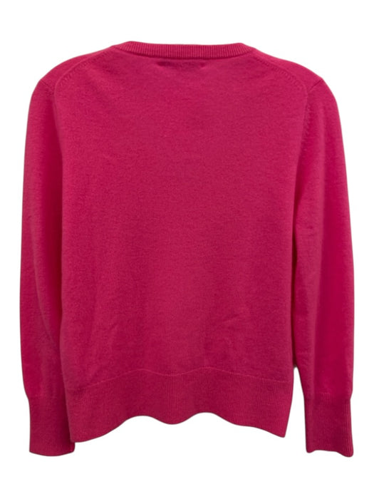 White + Warren Size S Pink Cashmere V Neck Sweater Pink / S