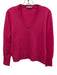 White + Warren Size S Pink Cashmere V Neck Sweater Pink / S