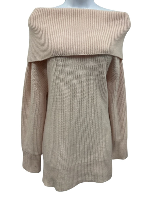 Lisa Yang Size 1 Light Pink Cashmere Cowl Neck Sweater Light Pink / 1