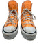 Converse Shoe Size 7.5 Orange & White Canvas Platform High Top Shoes Orange & White / 7.5