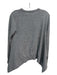Alexander McQueen Size XS Gray Cashmere Long Sleeve curved hem Ribbed Sweater Gray / XS