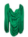 Nookie Size S Green Polyester Square Neck Long Sleeve Rouched Mini Dress Green / S
