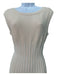 Alaia Size 38 Beige & White Viscose & Polyamide Polka Dots Knit Sleeveless Dress Beige & White / 38