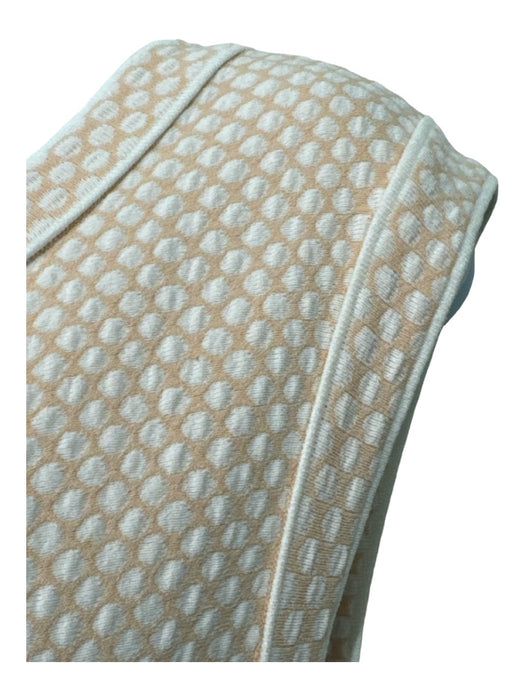 Alaia Size 38 Beige & White Viscose & Polyamide Polka Dots Knit Sleeveless Dress Beige & White / 38