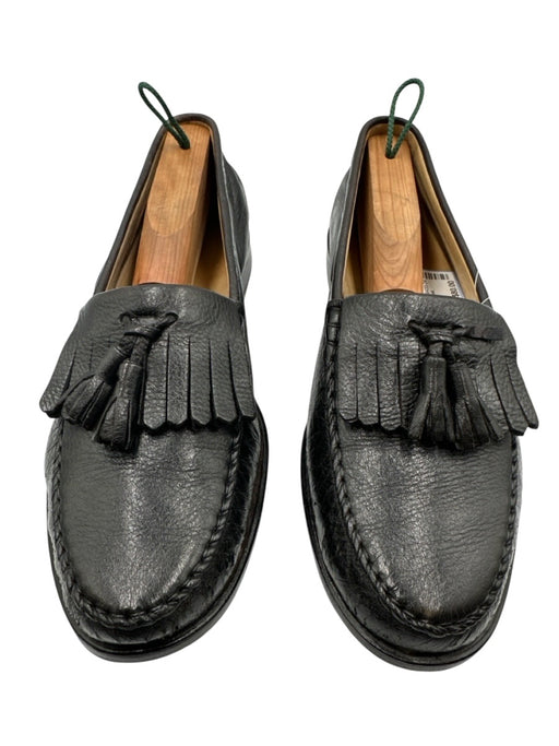 Bally Shoe Size 9 Black Leather Solid Dress Tassel Men's Shoes Black / 9