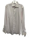 Eton Size 17 Pink & White Cotton Grid Button Down Men's Long Sleeve Shirt Pink & White / 17
