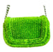 Bottega Veneta Green Velour Fuzzy Flap Bag Green