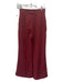 Free People Size 0 Maroon Polyester Blend Ribbed High Rise Flare Pants Maroon / 0