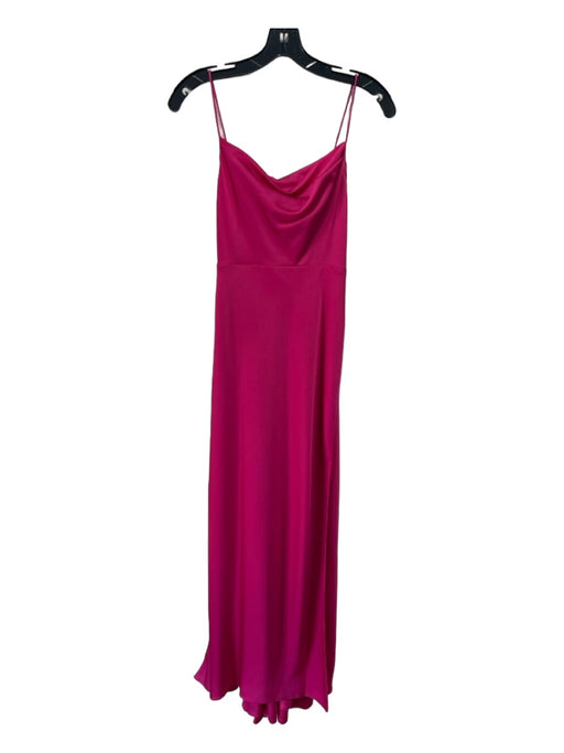 Fame and Partners Size 0 Hot pink Polyester Spaghetti Strap Cowl neck Gown Hot pink / 0