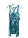 Lilly Pulitzer Size XS White, Blue, Green Cotton Sleeveless Floral Print Dress White, Blue, Green / XS