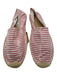 Soludos Shoe Size 39 White & Red Raffia Canvas Square Toe Striped Espadrille White & Red / 39