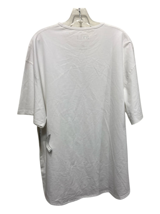 BYLT NWT Size XXL White Synthetic Solid T shirt Crew Men's Short Sleeve XXL