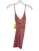 NBD Size XS Salmon Pink Polyester Blend Spaghetti Strap V Neck Knot Detail Dress Salmon Pink / XS