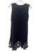 Johnny Was Size XS Black & Multi Cotton Floral Embroidered Sleeveless Dress Black & Multi / XS
