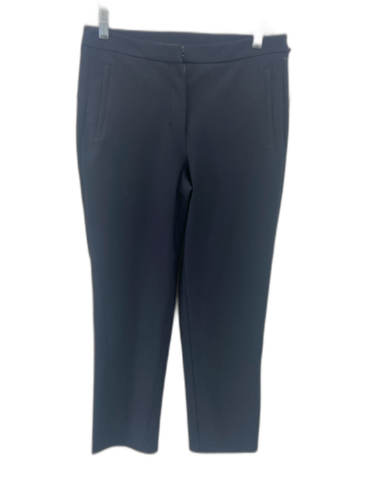 Lululemon Size 6 Black Nylon Blend Trouser Hook & Zip Fly Tapered Pants Black / 6