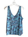 Lilly Pulitzer Size L Blue Cotton V Neck & Back Sleeveless Abstract Print Top Blue / L