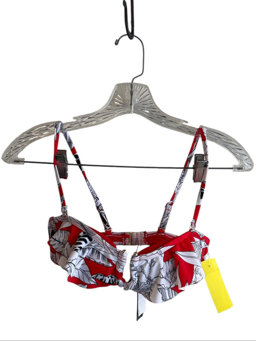 Rachel Rachel Roy Size XS Red White & Black Nylon Blend padded Bikini Swimsuit Red White & Black / XS