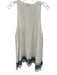 Show Me Your Mumu Size S White & Navy Rayon Sleeveless Above Knee Peasant Dress White & Navy / S