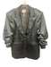 Cinq a Sept Size 12 Blue Green Triacetate & Polyester Long Sleeve Blazer Jacket Blue Green / 12