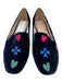 Jack Rogers Shoe Size 8 Blue, Yellow & Multi Velvet & Leather Round Toe Flats Blue, Yellow & Multi / 8